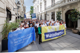Bild von unisretten Demo am 27. Mai