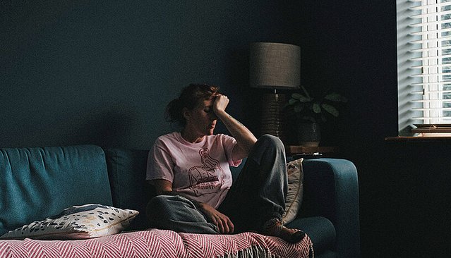 Woman isolated