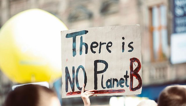 Plakat mit NoPLanetB