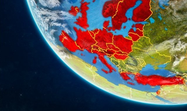 Bild einer Darstellung von Europa.