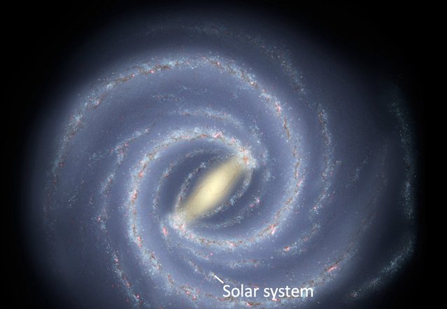 Artistic representation of the Milky Way.
