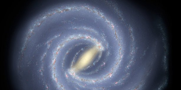 Artistic representation of the Milky Way.