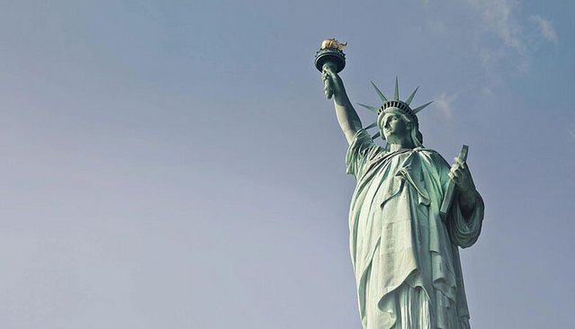 The Statue of Liberty.