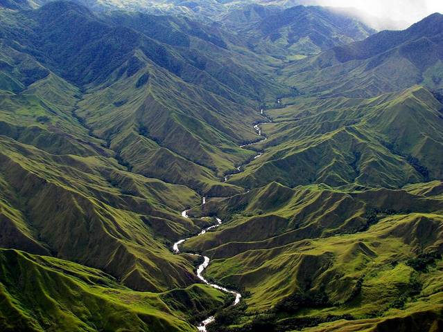 Bild des Milne Bay Flusses in Neuguinea